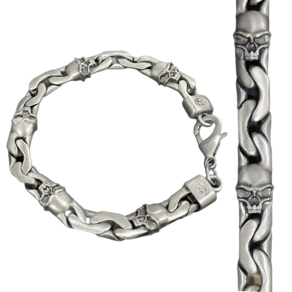 Skull Thick Chain Bracelet by Bico Australia - NWT!